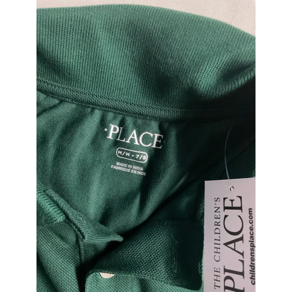 The Children Place Medium Dark Green Polo Shirt Kids